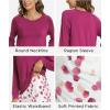 GYS Women’s Pajama Sets Long Sleeve Sleepwear Comfy 2 Piece Ladies Pj Sleep Set, Viscose Made from Bamboo(A- Purple)