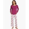 GYS Women’s Pajama Sets Long Sleeve Sleepwear Comfy 2 Piece Ladies Pj Sleep Set, Viscose Made from Bamboo(A- Purple)