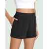 GYS Women’s Pajama Shorts Comfy Summer Lounge Shorts with Pockets(Black)