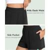 GYS Women’s Pajama Shorts Comfy Summer Lounge Shorts with Pockets(Black)