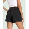 GYS Women’s Pajama Shorts Comfy Summer Lounge Shorts with Pockets(Black)