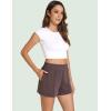 GYS Women’s Pajama Shorts Comfy Summer Lounge Shorts with Pockets(Brown)