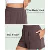 GYS Women’s Pajama Shorts Comfy Summer Lounge Shorts with Pockets(Brown)