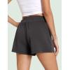GYS Women’s Pajama Shorts Comfy Summer Lounge Shorts with Pockets(Dark Grey)