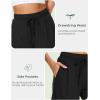 GYS Womens Pajama Shorts Soft Comfy Summer Lounge Sleep Bottoms with Drawstring and Pockets(Black)