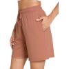 GYS Womens Pajama Shorts Soft Comfy Summer Lounge Sleep Bottoms with Drawstring and Pockets(Blush Pink)