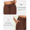 GYS Womens Pajama Shorts Soft Comfy Summer Lounge Sleep Bottoms with Drawstring and Pockets(Coffee)