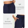 GYS Womens Pajama Shorts Soft Comfy Summer Lounge Sleep Bottoms with Drawstring and Pockets(Navy)