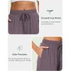 GYS Womens Pajama Shorts Soft Comfy Summer Lounge Sleep Bottoms with Drawstring and Pockets(Purplish Grey)