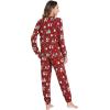 GYS Womens Pajamas Set – Viscose Made from Bamboo, Long Sleeve Sleepwear Tops with Jogger Pants Lounge Pjs Sets(Christmas Red)