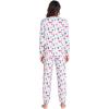 GYS Womens Pajamas Set – Viscose Made from Bamboo, Long Sleeve Sleepwear Tops with Jogger Pants Lounge Pjs Sets(Deep Pink Dots)