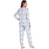 GYS Womens Pajamas Set – Viscose Made from Bamboo, Long Sleeve Sleepwear Tops with Jogger Pants Lounge Pjs Sets(Purple Dots)