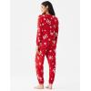 GYS Womens Pajamas Set – Viscose Made from Bamboo, Long Sleeve Sleepwear Tops with Jogger Pants Lounge Pjs Sets(Xmas Red)