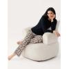 Women’s Pajama Sets Bamboo Viscose Soft and Breathable Long Sleeve Sleepwear(Black/Leopard)