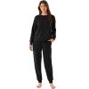 GYS 2 Piece Sets for Women Sweatsuit Lounge Set Matching Sweatshirt Sweatpants Fall Travel Outfits Tracksuit with Pockets(Black)