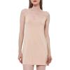 GYS Women’s Bamboo Viscose Full Slips for Under Dresses Adjustable Spaghetti Straps Cami Slip Dress(Beige)