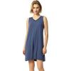 GYS Womens Bamboo-Derived Viscose Nightgowns Soft Sleeveless V Neck Nightdress Lightweight Sleep Shirt S-4XP(A- Indigo Blue)