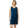 GYS Womens Bamboo-Derived Viscose Nightgowns Soft Sleeveless V Neck Nightdress Lightweight Sleep Shirt S-4XP(A- Ink Blue)