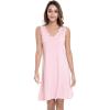 GYS Womens Bamboo-Derived Viscose Nightgowns Soft Sleeveless V Neck Nightdress Lightweight Sleep Shirt S-4XP(A- Pink)