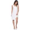 GYS Womens Bamboo-Derived Viscose Nightgowns Soft Sleeveless V Neck Nightdress Lightweight Sleep Shirt S-4XP(B- White)