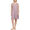 GYS Womens Bamboo-Derived Viscose Nightgowns Soft Sleeveless V Neck Nightdress Lightweight Sleep Shirt S-4XP(C- Mauve Purple)
