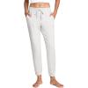 GYS Women’s Pajama Pants Drawstring Waistband Jogger Lounge Pants with Pockets(Light Grey)