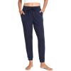 GYS Women’s Pajama Pants Drawstring Waistband Jogger Lounge Pants with Pockets(Navy)