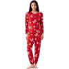 GYS Womens Pajamas Set – Viscose Made from Bamboo, Long Sleeve Sleepwear Tops with Jogger Pants Lounge Pjs Sets(Xmas Red)