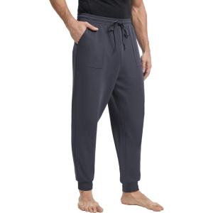 GYS Men’s Sweatpants Soft Stretch Drawstring Waist Casual Joggers Pants with Pockets(Dark Grey)