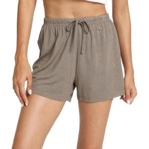 GYS Pajama Shorts for Women – Viscose Made from Bamboo, Soft Sleep Shorts Stretchy Sleepwear Casual Pj Bottoms(Camel)