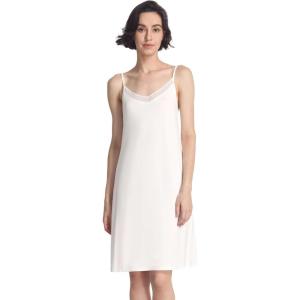 GYS Sleeveless Nightgowns for Women Soft Bamboo Viscose Full Slip Spaghetti Strap Camisole Under Dress(White)