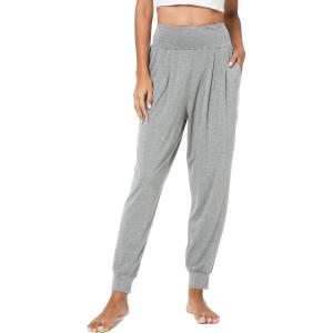 GYS Women Pajama Pants Bamboo Viscose High-Waist Soft Sleep Bottoms with Pockets(Heather Grey)