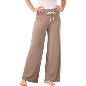 GYS Women Pajama Pants Wide Leg Drawstring Soft Sleep Pants, Viscose Made from Bamboo(Camel)