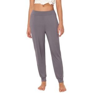 GYS Women’s Bamboo Viscose Pajama Pants, High Waist Christmas Plaid Sleepwear Joggers with Pockets(Reddish Grey)