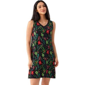 GYS Womens Bamboo-Derived Viscose Nightgowns Soft Sleeveless V Neck Nightdress Lightweight Sleep Shirt S-4XP(A- Holly)