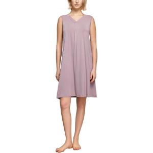 GYS Womens Bamboo-Derived Viscose Nightgowns Soft Sleeveless V Neck Nightdress Lightweight Sleep Shirt S-4XP(C- Mauve Purple)