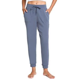 GYS Women’s Pajama Pants Drawstring Waistband Jogger Lounge Pants with Pockets(Grayish Blue)