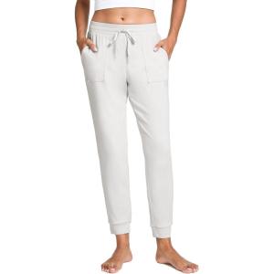 GYS Women’s Pajama Pants Drawstring Waistband Jogger Lounge Pants with Pockets(Light Grey)