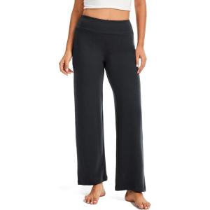 GYS Womens Sweatpants High Waisted Straight Leg Yoga Pants Open Bottom Sweatpants Cloud-Soft Breathable Stretchy Lounge Pants(Dark Grey)