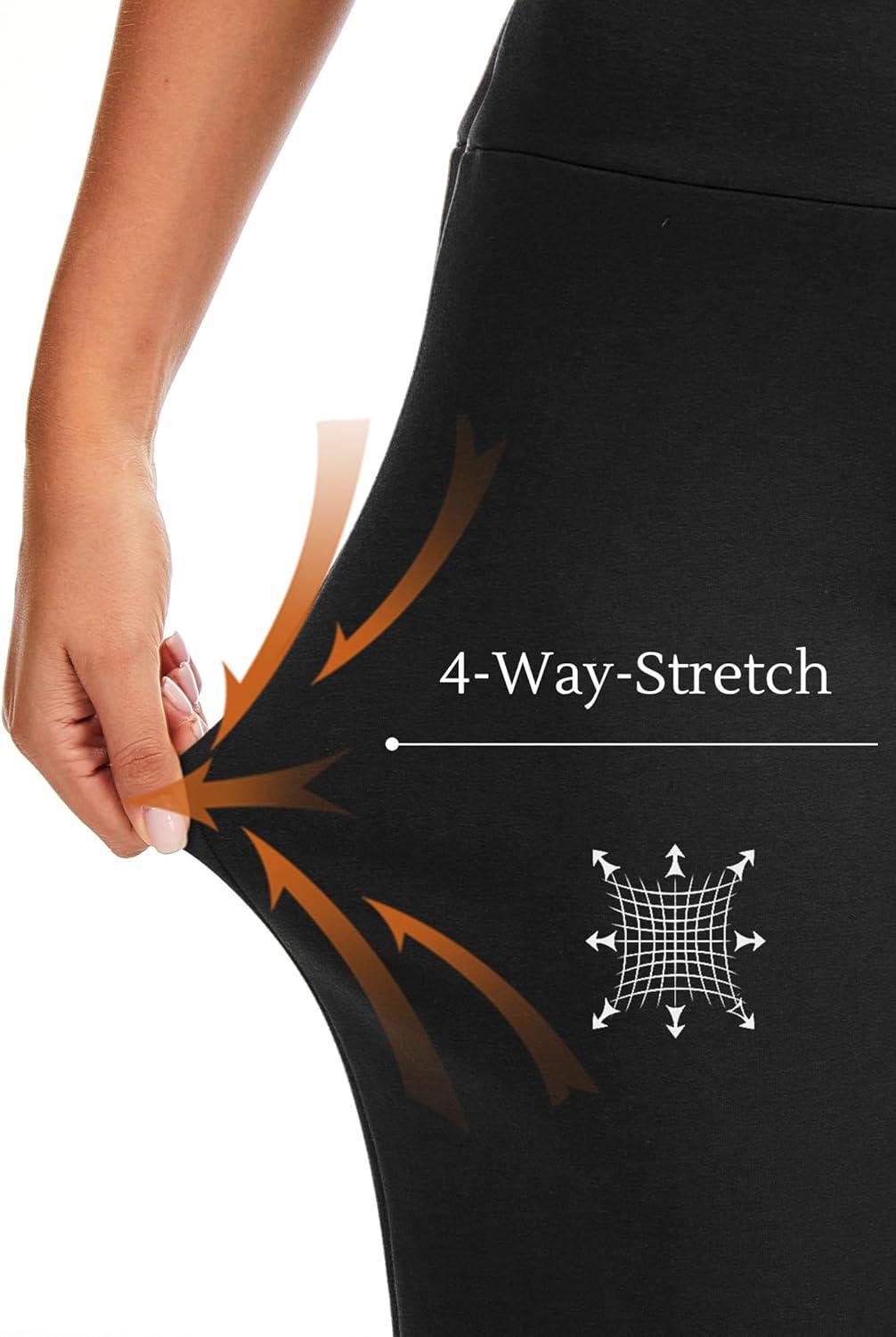 imageGYS Womens Sweatpants with Pockets UltraSoft Stretch Casual Joggers Pants for Lounge Yoga TravelBlack