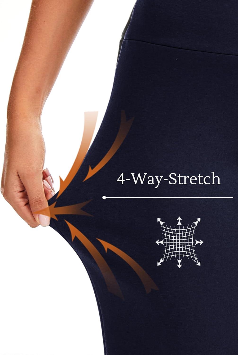 imageGYS Womens Sweatpants with Pockets UltraSoft Stretch Casual Joggers Pants for Lounge Yoga TravelDark Navy