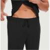 GYS Bamboo Viscose Men’s Pajama Sets Short Sleeve Solid Color Soft Lounge Set(Black)