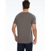 GYS Bamboo-derived Viscose Men’s Pajama Tops Summer Short Sleeve Basic Sleep Shirt(Deep Grey)