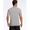 GYS Bamboo-derived Viscose Men’s Pajama Tops Summer Short Sleeve Basic Sleep Shirt(Heather Grey)
