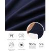 GYS Bamboo-derived Viscose Men’s Pajama Tops Summer Short Sleeve Basic Sleep Shirt(Navy)