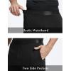 GYS Men’s Pajama Shorts Soft Lightweight Bamboo Viscose Mens Comfy Sleepwear Bottoms with Pockets(Black)