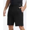 GYS Men’s Pajama Shorts Soft Lightweight Bamboo Viscose Mens Comfy Sleepwear Bottoms with Pockets(Black)