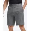 GYS Men’s Pajama Shorts Soft Lightweight Bamboo Viscose Mens Comfy Sleepwear Bottoms with Pockets(Dark Heather Grey)