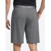 GYS Men’s Pajama Shorts Soft Lightweight Bamboo Viscose Mens Comfy Sleepwear Bottoms with Pockets(Dark Heather Grey)