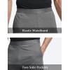 GYS Men’s Pajama Shorts Soft Lightweight Bamboo Viscose Mens Comfy Sleepwear Bottoms with Pockets(Dark Heather Grey)